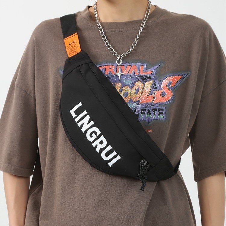 Nylon Chest Bag with Zipper Closure Summer 2025