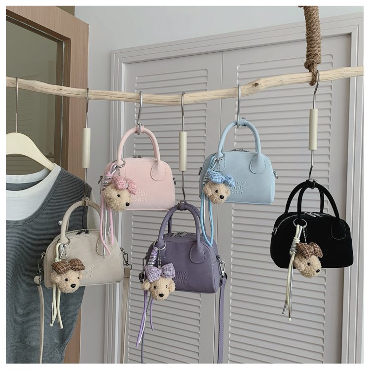 Candy Color Underarm Shoulder Crossbody Bag with Zipper