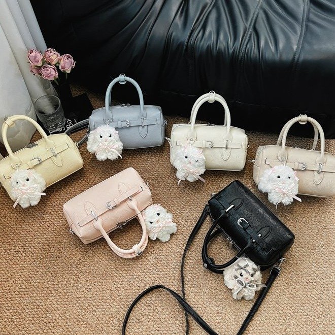 Women's Candy Color Shoulder Underarm Crossbody Bag with Zipper